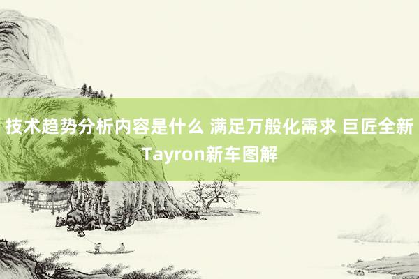 技术趋势分析内容是什么 满足万般化需求 巨匠全新Tayron新车图解